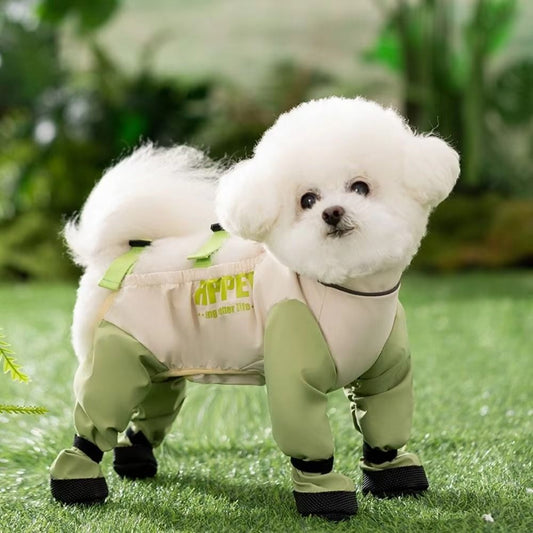 KFX-4131389 Durable Waterproof Dog Pants with Reflective Stripes and Adjustable Fit for Outdoor Activities