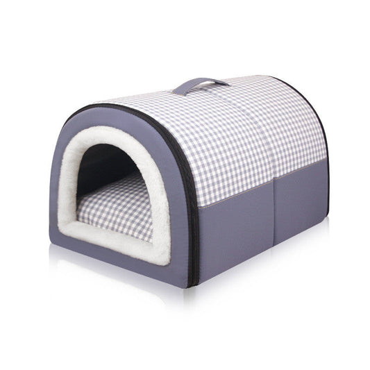 KFX-4133821 Thermal Semi-Enclosed Pet Bed for Dogs in Various Sizes and Elegant Colors