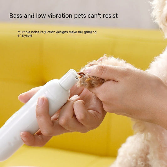 KFX-4149053 Electric Pet Nail Clipper Tool for Dogs and Cats, Rechargeable, ABS, Two Colors Available