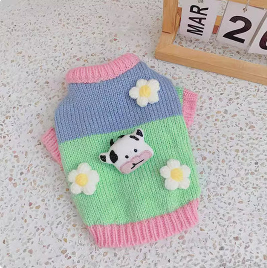 KFX-4172861 Cozy Blended Fabric Dog Sweater for Autumn and Winter Wear