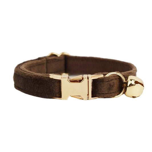 KFX-4180029 Lovely Cat Bow and Bell Collar Set for Pets, Cotton Material, Cartoon Design, Small and Large Sizes Available