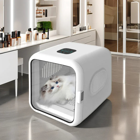 KFX-419283 Automatic Pet Drying Box for Dogs and Cats - Silent Hair Dryer with Efficient Blower