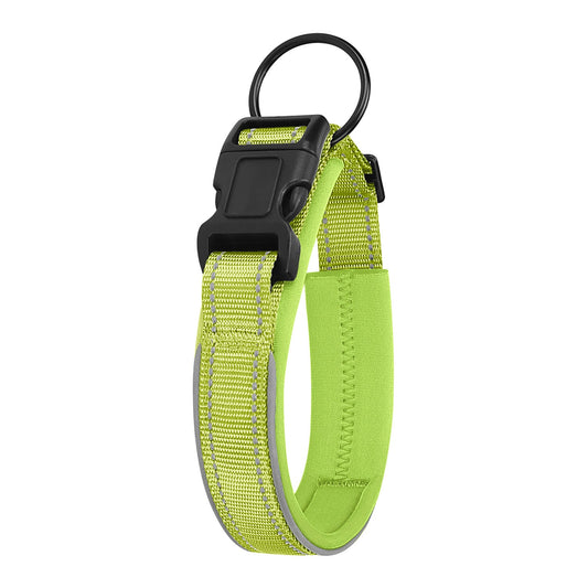 KFX-4210109 Reflective Polyester Dog Collar in Multiple Colors and Sizes
