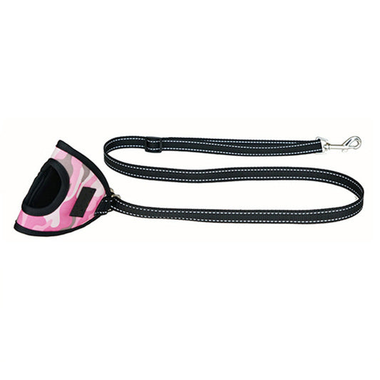 KFX-4216381 Reflective Dog Harness with Adjustable Traction Tape - 140cm Rope Length, Camouflage Colors