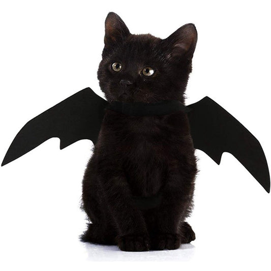 KFX-4229693 Halloween Pet Bat Wings Costume for Cats and Dogs – Lightweight Felt Fabric Decoration