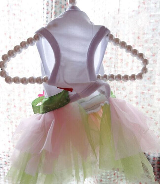 KFX-4241981 Spring and Summer Cotton Princess Skirt for Female Teddy Dogs