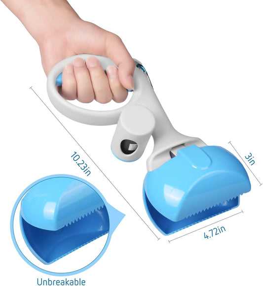 KFX-4246845 Durable Pooper Scooper for Dogs and Cats with Trash Bag Holder, Heavy-Duty ABS Material for Easy Cleanup