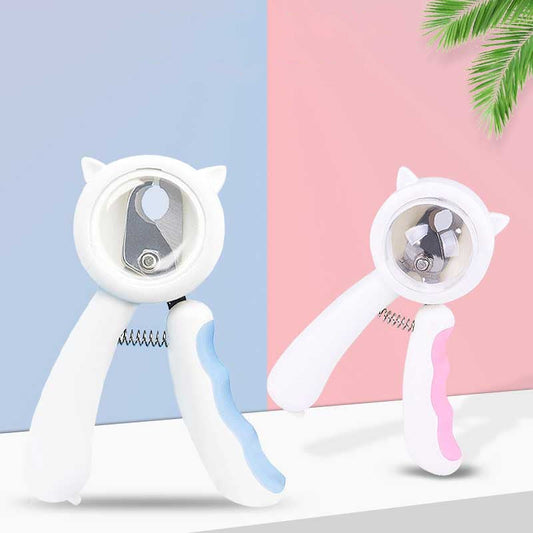 KFX-4247357 Splash-Proof Pet Nail Scissors with Hidden File and Protective Cover