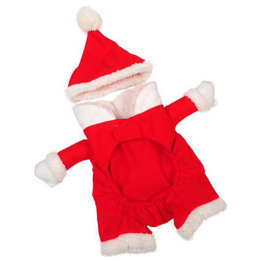 KFX-4253501 Transform Your Pet into Santa Claus with Cozy Fine Brushed Cloth Costume
