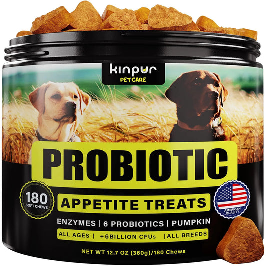 KFX-4255165 Dog Probiotics Chews for Gut Health, Itchy Skin Relief, Digestive Support & Immune Boost - Duck Flavor, 180 Chews