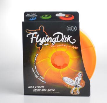 KFX-4255933 LED Flying Saucer Spin Disk Toy with Colorful Lights - Outdoor Fun Adventure