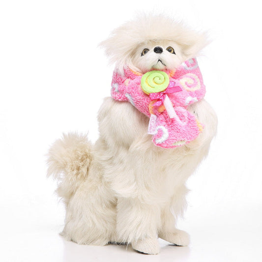KFX-4268221 Casual Polyester Pet Dog Bib - Available in Sizes S, M, L for All Seasons