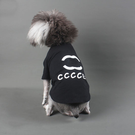 KFX-4268989 Cotton Stretch Letter T-Shirt for Pets in Various Colors and Sizes