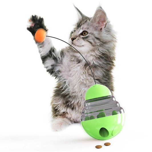 KFX-4293821 Interactive Pet Food Dispensing Ball for Cats - Durable PP and PC Construction