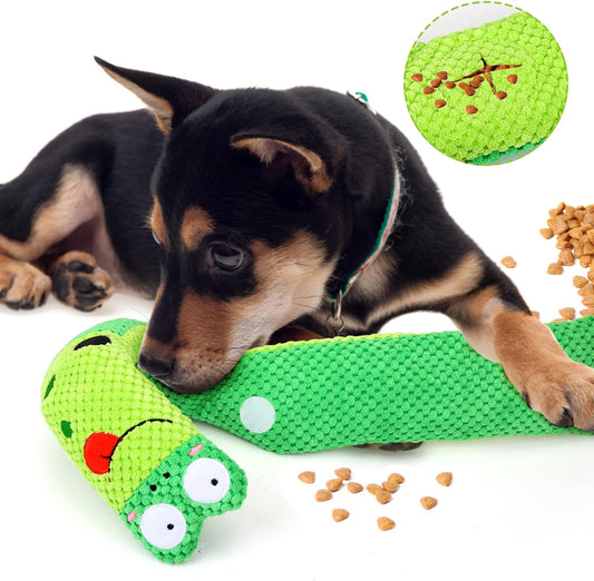KFX-4316349 Interactive Squeaky Dog Puzzle Toy for Boredom Relief and Foraging Training for All Dog Sizes