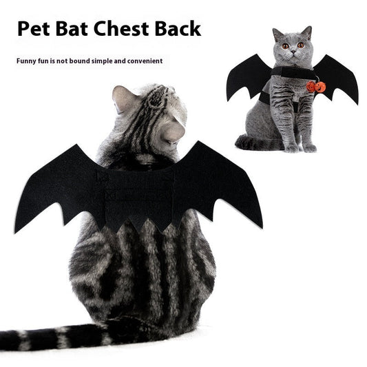 KFX-4319037 Halloween Black Wings Felt Pet Costume and Accessory Set
