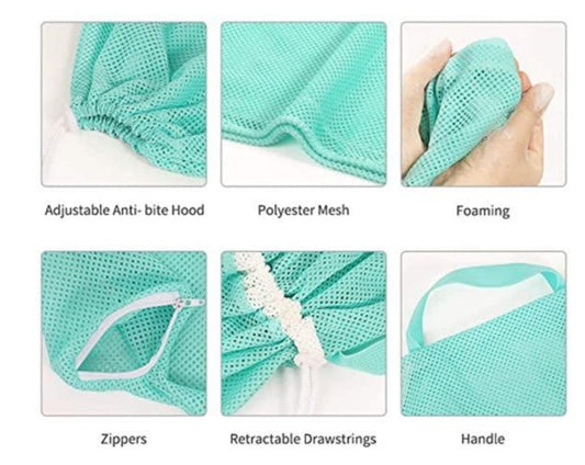 KFX-4322493 Cat Bathing Bag for Easy Home Grooming and Care