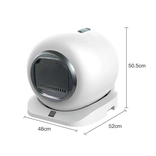KFX-432979 Automatic Self-Cleaning Cat Litter Box with Large Capacity and Remote Control, Odor Control Features