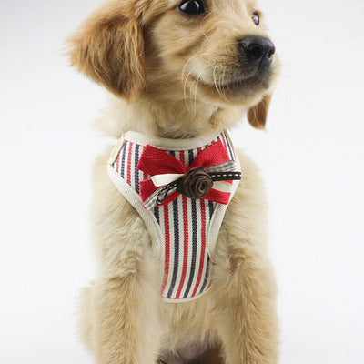 KFX-4346941 Breathable Mesh Pet Chest Harness Vest with Scalable Design