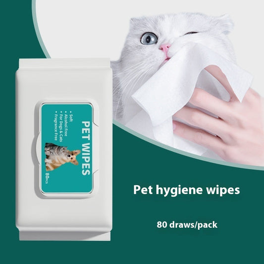 KFX-4347325 Cat Hygiene Disposable Cleaning Wipes - 10 Wipes per Pack