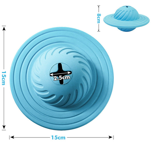 KFX-4402493 Multi-Function Natural Rubber Pet Toy - Leak-Proof Flying Disk for Dogs
