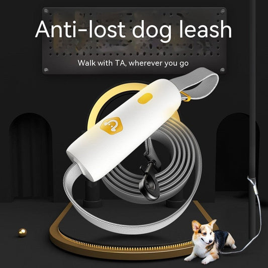 KFX-4412989 Stretchable Dog Leash for Small to Medium Breeds - Durable Nylon Material in Black, White, or Yellow