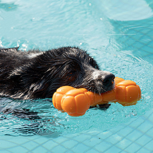 KFX-4423741 Floating Water-Resistant Sound Toy for Pets - Bite-Resistant Blow Molding Vocal Bones in Various Colors
