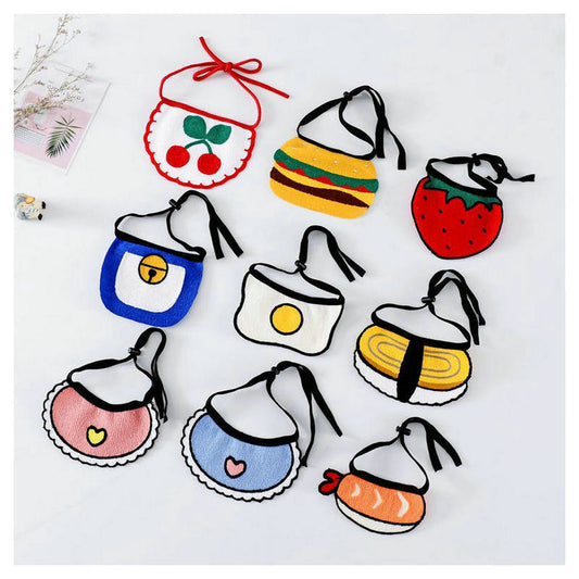 KFX-4432061 Casual Cartoon Pet Bib with Machine Cotton and Embroidery for General Use