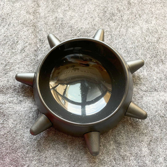 KFX-4446141 Creative Simple Pet Oblique Rivet Food Bowl - 500ML Capacity in Various Color Combinations