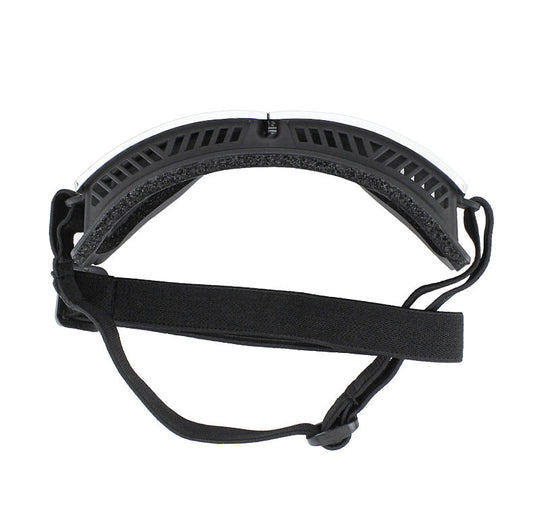 KFX-4479549 Windproof Sunscreen Goggles for Dogs - Black with Silver Lens, Stylish British Design