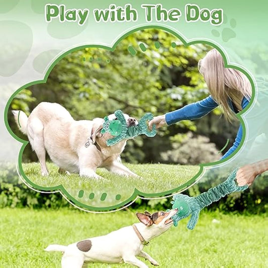 KFX-4480189 Large Plush Dog Toy with Squeaker and Crinkle Paper for Interactive Play, Ideal for Small to Large Dogs