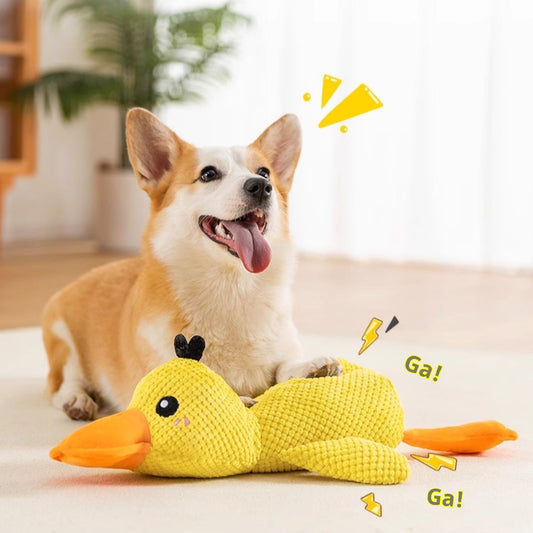 KFX-4498621 Durable Bite-Resistant Dog Toy with Sounds - Variety of Fun Designs
