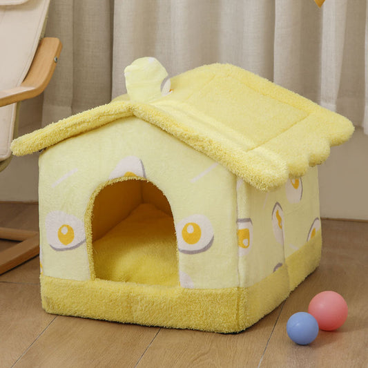 KFX-4500029 Cozy Closed Thermal Comfort Nest for Puppies in Various Colors
