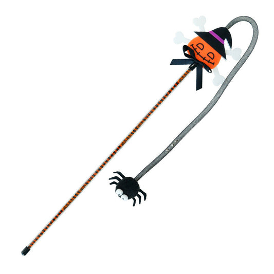 KFX-4554813 Lengthened Cat Teaser with Halloween Bell Tassel in Fun Designs