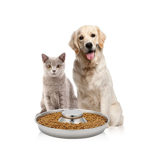 KFX-4565693 Stainless Steel Pet Food Bowl for Dogs and Cats - Available in 26cm, 30cm, and 34cm Sizes