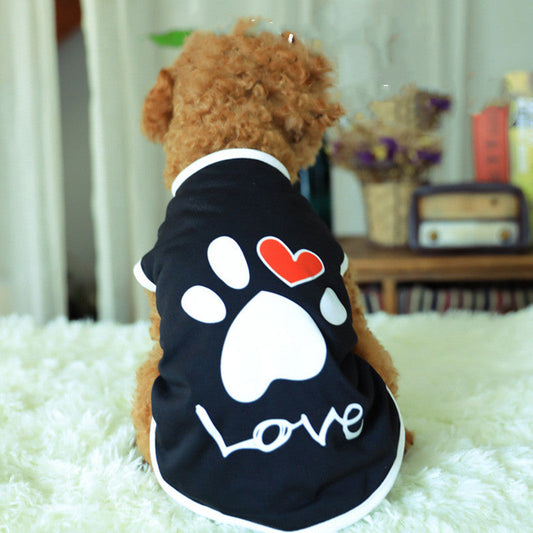 KFX-4579389 Bichon Teddy Dog Cotton Summer Vest - Leisure Wear for Pets