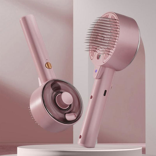 KFX-4584253 Multifunctional Cat Dog Steam Brush with USB Rechargeable Defur Comb for Long and Short Hair