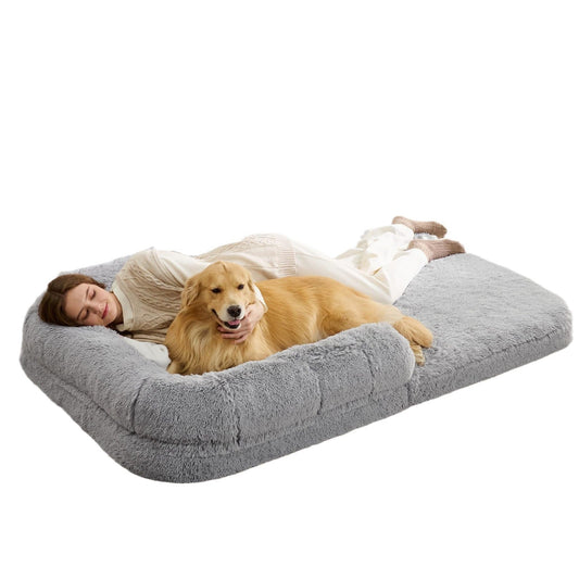 KFX-4608061 Foldable Dog Nest Bed with Removable Washable Cover - Multiple Colors Available