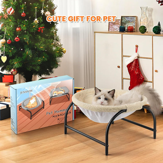 KFX-4628541 Detachable Breathable Pet Hammock Bed for Cats and Dogs – Easy Assembly for Indoor and Outdoor Use