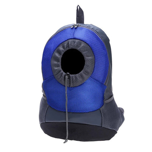 KFX-4633277 Pet Travel Backpack in Rose Red, Green, Blue, Yellow - Mesh Material & High-Quality Leather, Comfortable Size Options