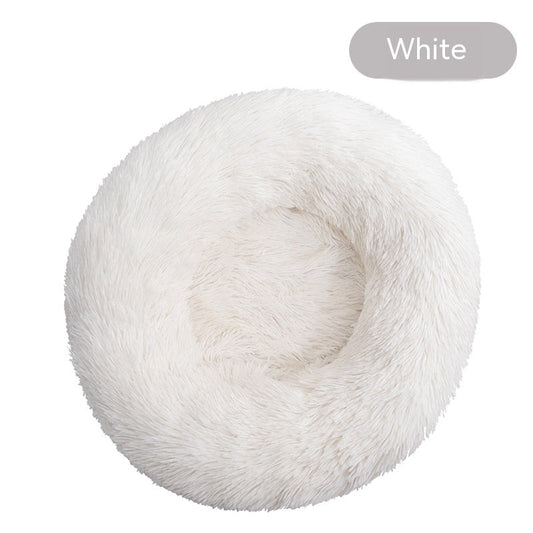 KFX-4636861 Plush Round Washable Dog Kennel for Comfort & Convenience, Multiple Sizes Available