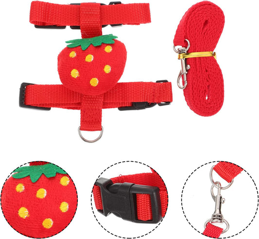 KFX-4638269 Small Pet Harness and Leash Set for Cats and Dogs - Secure and Comfortable Walking Solution