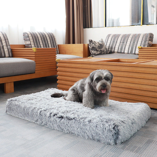KFX-4644413 Plush Pet Cushion for Dogs and Cats - Soft Cloth Kennel in Multiple Sizes and Colors
