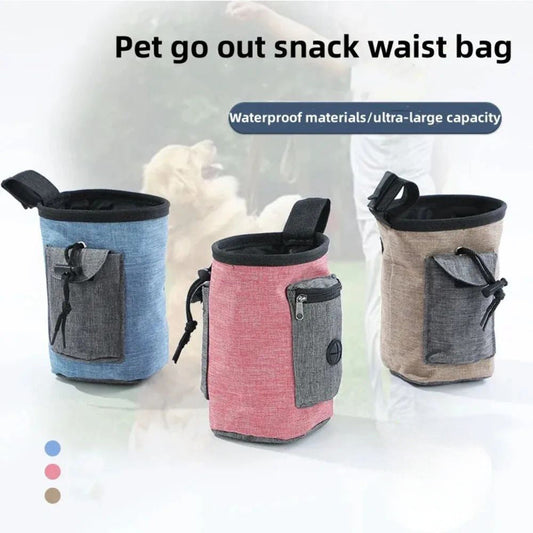 KFX-4660285 Portable Waterproof Pet Training Waist Bag with Multiple Pockets for Dog Toys and Snacks