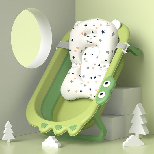 KFX-4688701 Foldable Large Plastic Bathtub in Bright Green, Chrysanthemum Yellow, Cherry Blossom Powder