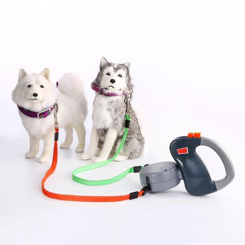 KFX-4696381 Retractable Nylon Dog Walking Leash - 3m Length, Automatic Control, Comfortable for All Dog Sizes