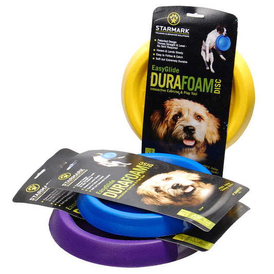 KFX-4697405 Training Floating Disc for Small to Large Dogs - M Size, 23cm Diameter, Blue