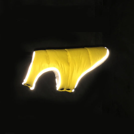 KFX-4718269 Warm Reflective Fleece Pet Jacket for Small to Large Dogs in Multiple Colors and Sizes