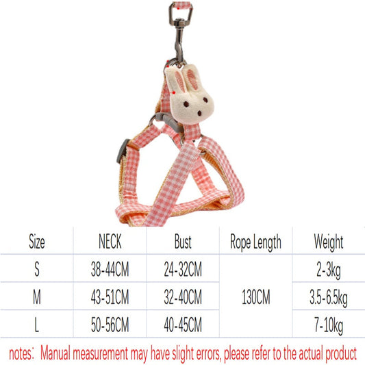 KFX-4721085 Small Dog Harness with Quick Release Nylon Straps and Anti-Pull Leash for Pets