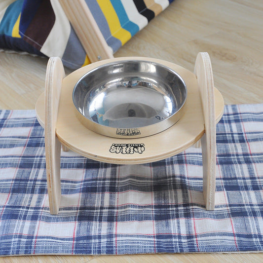 KFX-4725565 Stainless Steel Non-Slip Pet Dining Table for Comfortable Feeding